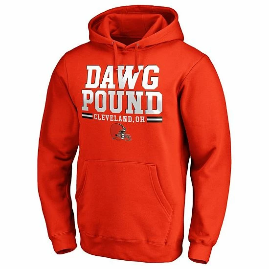 Men's Fanatics Branded Orange Cleveland Browns Hometown Pullover Hoodie 5 Men's Fanatics Branded Orange Cleveland Browns Hometown Pullover Hoodie - Image 3