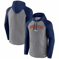 Men's Fanatics Branded Heathered Gray/Navy Denver Broncos By Design Raglan Pullover Hoodie 3 Men's Fanatics Branded Heathered Gray/Navy Denver Broncos By Design Raglan Pullover Hoodie -Metaverse shop unnamed file 17992