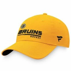 Men's Fanatics Branded Gold Boston Bruins Authentic Pro Locker Room Adjustable Hat