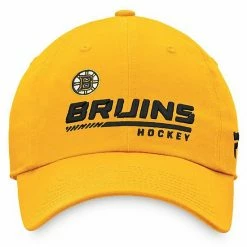 Men's Fanatics Branded Gold Boston Bruins Authentic Pro Locker Room Adjustable Hat -Metaverse shop unnamed file 18100