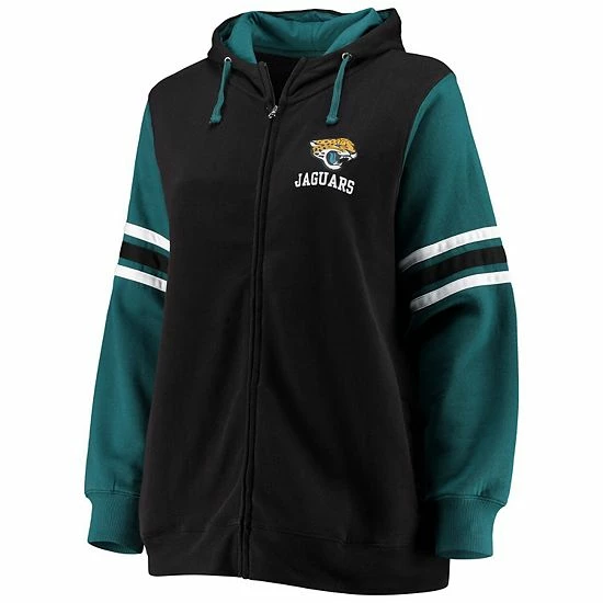 Women's Fanatics Branded Black/Teal Jacksonville Jaguars Plus Size Primary Logo Script Full-Zip Hoodie Women's Fanatics Branded Black/Teal Jacksonville Jaguars Plus Size Primary Logo Script Full-Zip Hoodie -Metaverse shop unnamed file 18162