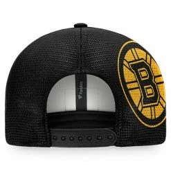 Men's Fanatics Branded Black/White Boston Bruins Block Party Snapback Hat -Metaverse shop unnamed file 18167