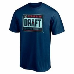 Men's Fanatics Branded Navy Seattle Kraken 2021 NHL Expansion Draft Logo T-Shirt -Metaverse shop unnamed file 18179