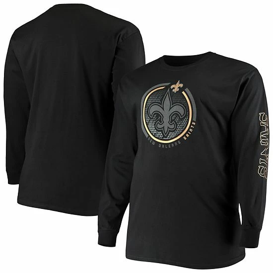 Men's Fanatics Branded Black New Orleans Saints Big & Tall Color Pop Long Sleeve T-Shirt Men's Fanatics Branded Black New Orleans Saints Big & Tall Color Pop Long Sleeve T-Shirt -Metaverse shop unnamed file 18238