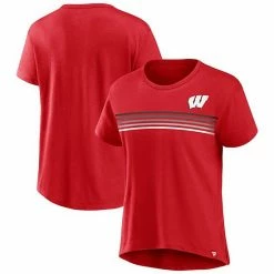 Women's Fanatics Branded Red Wisconsin Badgers Tie Breaker T-Shirt -Metaverse shop unnamed file 18280