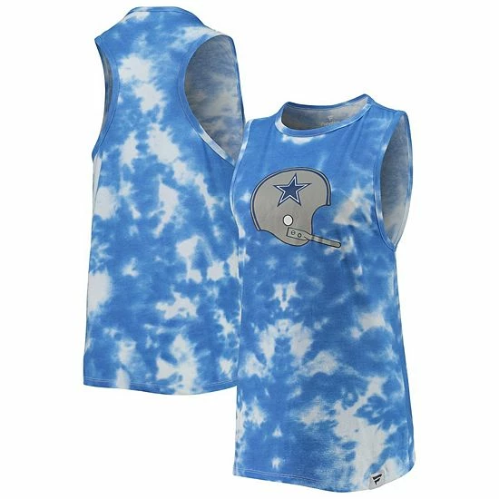 Women's Fanatics Branded White Dallas Cowboys Retro Tie-Dye Tank Top Women's Fanatics Branded White Dallas Cowboys Retro Tie-Dye Tank Top -Metaverse shop unnamed file 18287