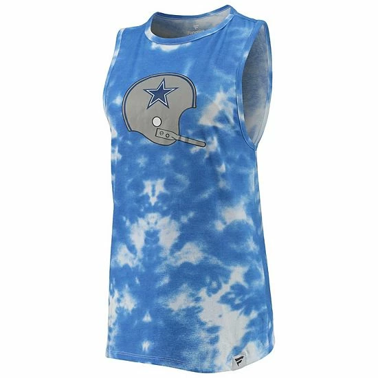 Women's Fanatics Branded White Dallas Cowboys Retro Tie-Dye Tank Top Women's Fanatics Branded White Dallas Cowboys Retro Tie-Dye Tank Top -Metaverse shop unnamed file 18288