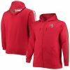 Men's Fanatics Branded Red Tampa Bay Buccaneers Big & Tall Full-Zip Hoodie