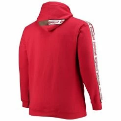 Men's Fanatics Branded Red Tampa Bay Buccaneers Big & Tall Full-Zip Hoodie -Metaverse shop unnamed file 18323