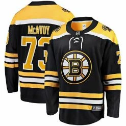 Men's Fanatics Branded Charlie McAvoy Black Boston Bruins Home Premier Breakaway Player Jersey