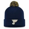 Men's Fanatics Branded Navy St. Louis Blues Details Cuffed Knit Hat With Pom -Metaverse shop unnamed file 18344