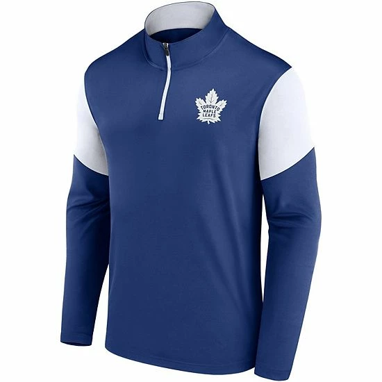 Men's Fanatics Branded Blue Toronto Maple Leafs Logo Quarter-Zip Jacket Men's Fanatics Branded Blue Toronto Maple Leafs Logo Quarter-Zip Jacket -Metaverse shop unnamed file 18397