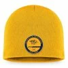 Men's Fanatics Branded Gold Nashville Predators Authentic Pro Training Camp Practice Beanie -Metaverse shop unnamed file 18439
