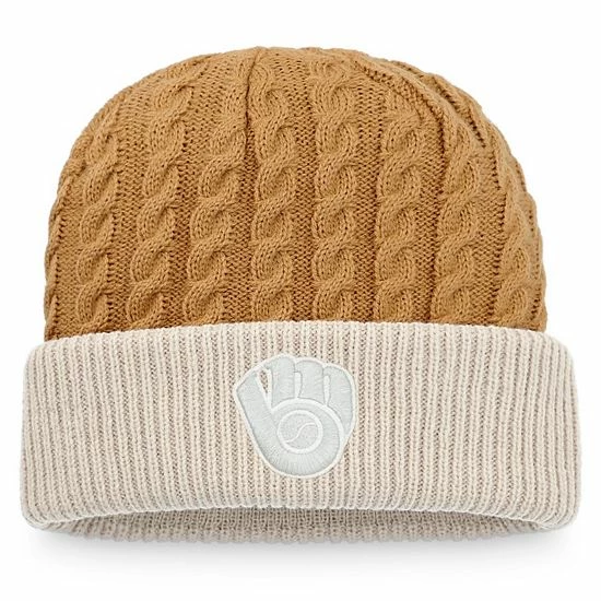 Men's Fanatics Branded Natural/Brown Milwaukee Brewers Outdoor Play Cuffed Knit Hat Men's Fanatics Branded Natural/Brown Milwaukee Brewers Outdoor Play Cuffed Knit Hat -Metaverse shop unnamed file 18450