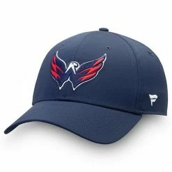 Men's Fanatics Branded Navy Washington Capitals Core Primary Logo Flex Hat