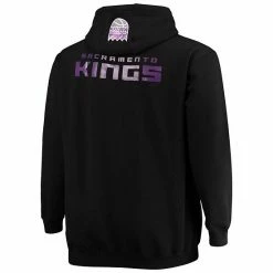 Men's Fanatics Branded De'Aaron Fox Black Sacramento Kings Big & Tall Player Name & Number Full-Zip Hoodie Jacket -Metaverse shop unnamed file 18521