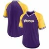 Men's Fanatics Branded Purple/Gold Minnesota Vikings Second Wind Raglan V-Neck T-Shirt -Metaverse shop unnamed file 18534