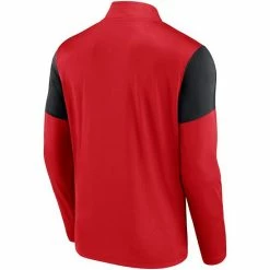 Men's Fanatics Branded Red New Jersey Devils Logo Quarter-Zip Jacket -Metaverse shop unnamed file 18576
