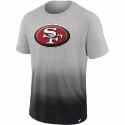 Men's Fanatics Branded Heathered Gray/Black San Francisco 49ers Team Ombre T-Shirt -Metaverse shop unnamed file 18587