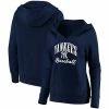 Women's Fanatics Branded Navy New York Yankees Victory Script Crossover Neck Pullover Hoodie -Metaverse shop unnamed file 1859