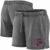 Women's Fanatics Branded Heathered Charcoal Texas A&M Aggies Retro French Terry Shorts -Metaverse shop unnamed file 18593
