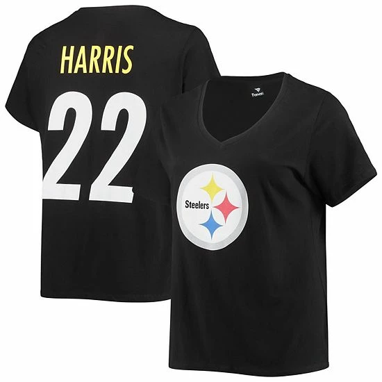 Women's Fanatics Branded Najee Harris Black Pittsburgh Steelers Plus Size Player Name & Number V-Neck T-Shirt Women's Fanatics Branded Najee Harris Black Pittsburgh Steelers Plus Size Player Name & Number V-Neck T-Shirt -Metaverse shop unnamed file 18628