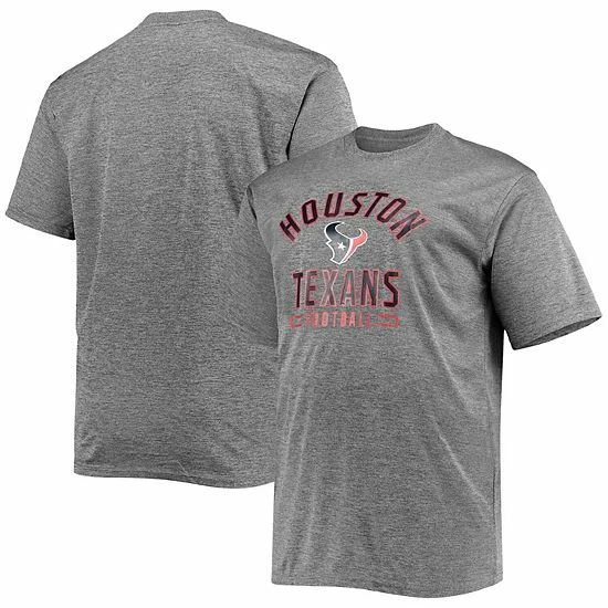Men's Fanatics Branded Heathered Gray Houston Texans Big & Tall Team T-Shirt 3 Men's Fanatics Branded Heathered Gray Houston Texans Big & Tall Team T-Shirt