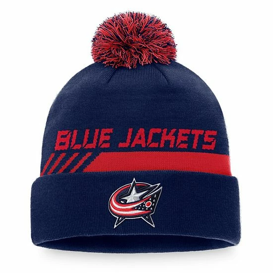 Men's Fanatics Branded Navy/Red Columbus Blue Jackets Authentic Pro Team Locker Room Cuffed Knit Hat with Pom Men's Fanatics Branded Navy/Red Columbus Blue Jackets Authentic Pro Team Locker Room Cuffed Knit Hat With Pom -Metaverse shop unnamed file 18747