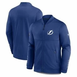 Alternative view of Men's Fanatics Branded Blue Tampa Bay Lightning Locker Room Full-Zip Jacket