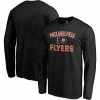 Men's Fanatics Branded Black Philadelphia Flyers Team Victory Arch Long Sleeve T-Shirt -Metaverse shop unnamed file 18805