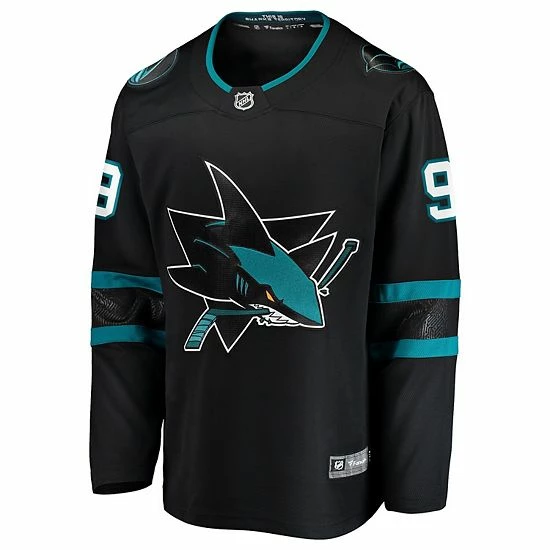 Men's Fanatics Branded Evander Kane Black San Jose Sharks Alternate Premier Breakaway Player Jersey 5 Men's Fanatics Branded Evander Kane Black San Jose Sharks Alternate Premier Breakaway Player Jersey - Image 3