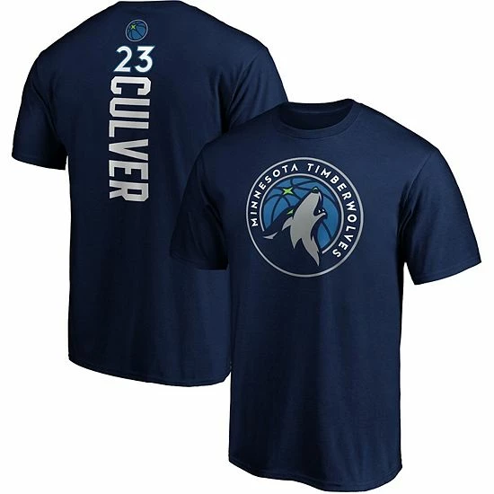 Men's Fanatics Branded Jarrett Culver Navy Minnesota Timberwolves Playmaker Name & Number Logo T-Shirt 3 Men's Fanatics Branded Jarrett Culver Navy Minnesota Timberwolves Playmaker Name & Number Logo T-Shirt