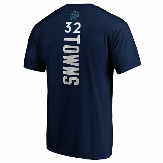 Men's Fanatics Branded Karl-Anthony Towns Navy Minnesota Timberwolves Team Playmaker Name & Number T-Shirt 6 Men's Fanatics Branded Karl-Anthony Towns Navy Minnesota Timberwolves Team Playmaker Name & Number T-Shirt - Image 4