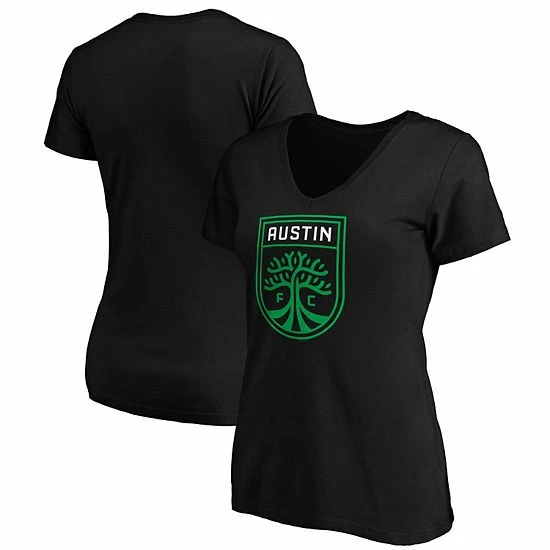 Women's Fanatics Branded Black Austin FC Primary Team Logo V-Neck T-Shirt Women's Fanatics Branded Black Austin FC Primary Team Logo V-Neck T-Shirt -Metaverse shop unnamed file 19000