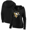 Women's Fanatics Branded Black Pittsburgh Penguins Primary Logo V-Neck Pullover Hoodie 1 Women's Fanatics Branded Black Pittsburgh Penguins Primary Logo V-Neck Pullover Hoodie -Metaverse shop unnamed file 1902