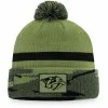 Men's Fanatics Branded Camo Nashville Predators Military Appreciation Cuffed Knit Hat With Pom -Metaverse shop unnamed file 19057