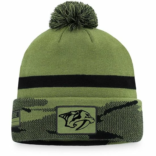 Men's Fanatics Branded Camo Nashville Predators Military Appreciation Cuffed Knit Hat with Pom Men's Fanatics Branded Camo Nashville Predators Military Appreciation Cuffed Knit Hat With Pom -Metaverse shop unnamed file 19057