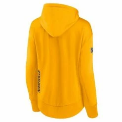 Women's Fanatics Branded Gold Nashville Predators Authentic Pro Rink Full-Zip Hoodie -Metaverse shop unnamed file 19097