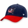 Men's Fanatics Branded Black Columbus Blue Jackets Core Primary Logo Adjustable Hat