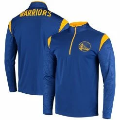 Men's Fanatics Branded Royal Golden State Warriors Defender Quarter-Zip Jacket