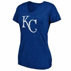 Women's Fanatics Branded Heathered Royal Kansas City Royals Core Weathered Tri-Blend V-Neck T-Shirt 4 Women's Fanatics Branded Heathered Royal Kansas City Royals Core Weathered Tri-Blend V-Neck T-Shirt -Metaverse shop unnamed file 19139