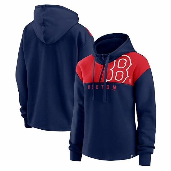 Women's Fanatics Branded Navy Boston Red Sox Iconic Overslide Color-Block Quarter-Zip Hoodie Women's Fanatics Branded Navy Boston Red Sox Iconic Overslide Color-Block Quarter-Zip Hoodie -Metaverse shop unnamed file 19151