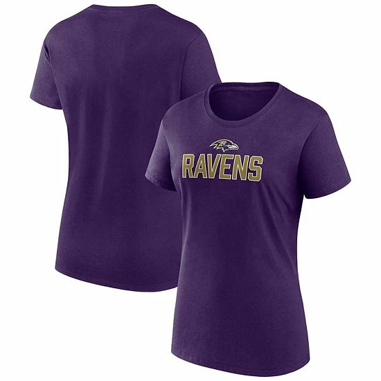 Women's Fanatics Branded Purple Baltimore Ravens Fundamental Base T-Shirt 4 Women's Fanatics Branded Purple Baltimore Ravens Fundamental Base T-Shirt - Image 2