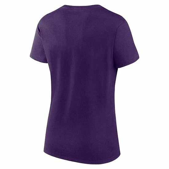 Women's Fanatics Branded Purple Baltimore Ravens Fundamental Base T-Shirt 6 Women's Fanatics Branded Purple Baltimore Ravens Fundamental Base T-Shirt - Image 4