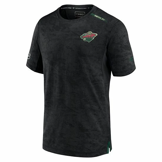 Men's Fanatics Branded Black Minnesota Wild Authentic Pro Rink Premium Camo T-Shirt 5 Men's Fanatics Branded Black Minnesota Wild Authentic Pro Rink Premium Camo T-Shirt - Image 3