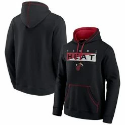 Men's Fanatics Branded Black/Red Miami Heat Split The Crowd Pullover Hoodie 3 Men's Fanatics Branded Black/Red Miami Heat Split The Crowd Pullover Hoodie -Metaverse shop unnamed file 19188