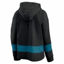 Women's Fanatics Branded Black/Teal San Jose Sharks Colors Of Pride Colorblock Pullover Hoodie -Metaverse shop unnamed file 19198