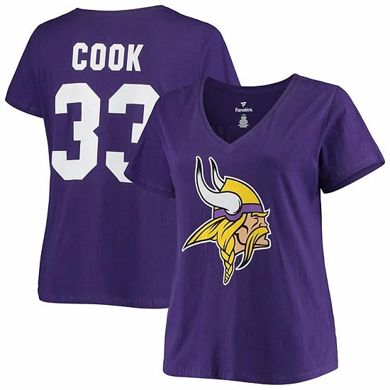 Women's Fanatics Branded Dalvin Cook Purple Minnesota Vikings Plus Size Name & Number V-Neck T-Shirt Women's Fanatics Branded Dalvin Cook Purple Minnesota Vikings Plus Size Name & Number V-Neck T-Shirt -Metaverse shop unnamed file 19239