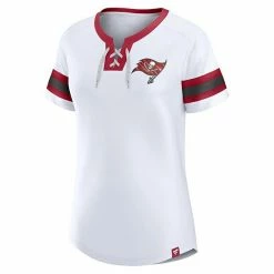 Women's Fanatics Branded White Tampa Bay Buccaneers Sunday Best Lace-Up T-Shirt -Metaverse shop unnamed file 19292
