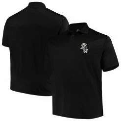 Fanatics Men's Majestic Black Chicago White Sox Big & Tall Solid Birdseye Polo
